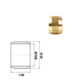 Уплотнительное кольцо (бонка) для медной трубки D8